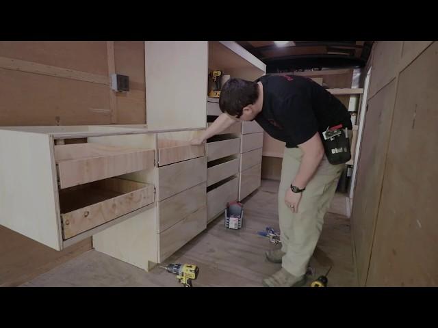 Mobile Tool Trailer Build Bench Top Cabinet  Part 5-7