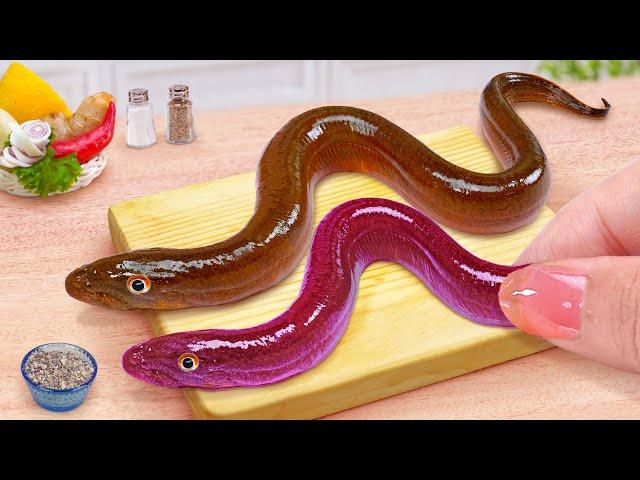 Recipe For Sushi Lovers  How To Make Miniature Grill Eel Unagi Kabayaki  By Tina Mini Cooking