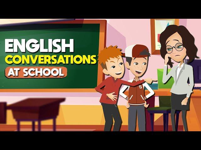 Learn English Speaking Conversation Practice with Topic | At School | Learn English Story