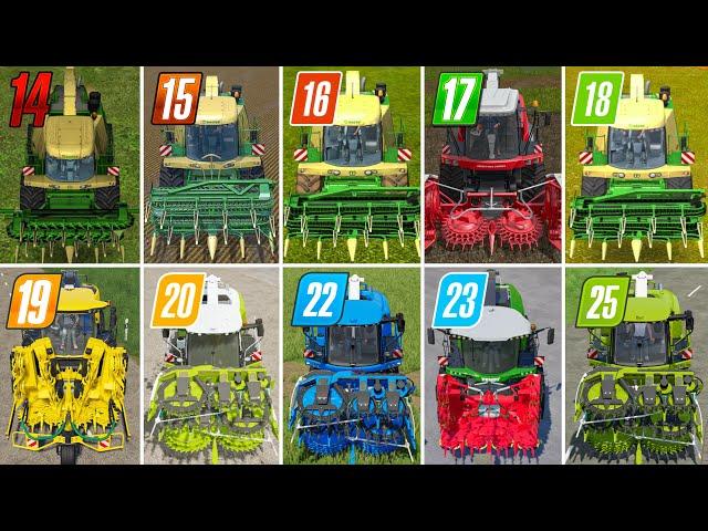 Fs14 vs Fs15 vs Fs16 vs Fs17 vs Fs18 vs Fs19 vs Fs20 vs Fs22 vs Fs23 | Chaff Harvester | Timelapse |