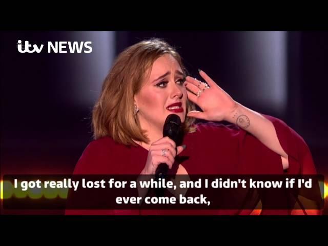 BRIT Awards: Adele breaks down in tears