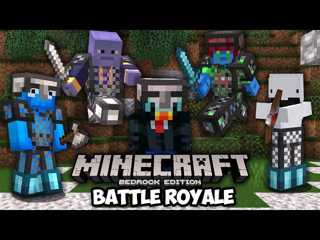 100 Players Simulate Bedrock Battle Royale in Minecraft!