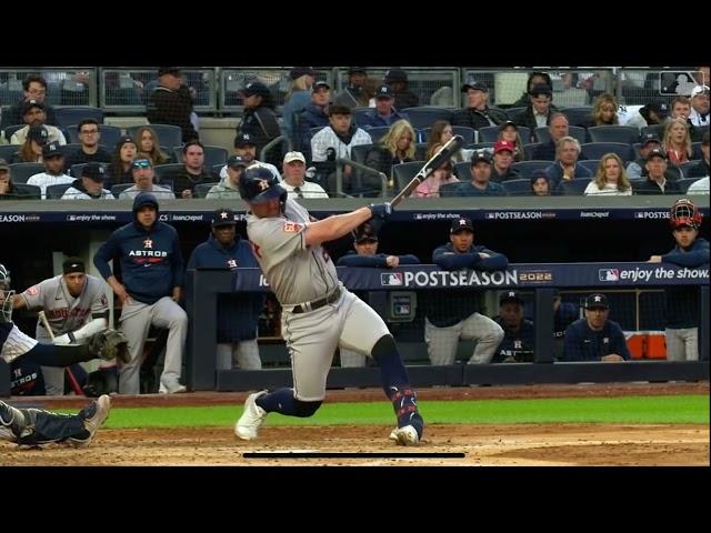 Chas McCormick LINE DRIVE 2 RUN Home Run Today | Astros vs Yankees Game 3 ALCS Highlights