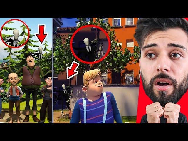 Çizgi Filmlere Gizlenmiş SLENDERMAN Görüntüleri! (ŞOK OLUCAKSINIZ!)