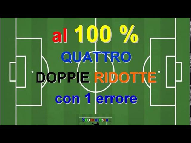 scommesse sportive - Sistema a 4 doppie ridotte - SISTEMA VINCENTE scommessa pronostici pronostico