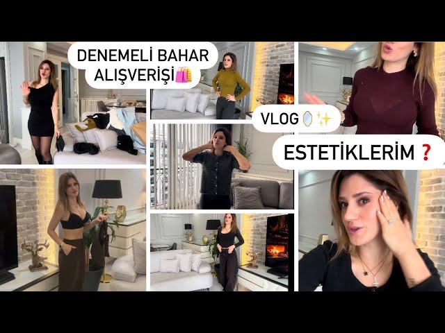 ESTETİK Mİ YAPTIRDIMDENEMELİ BAHAR ALIŞVERİŞİ️PORTAKALLI KEKVLOG 🪞