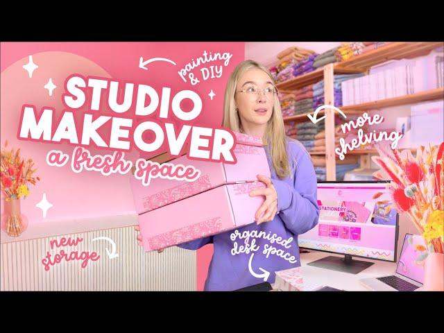 STUDIO VLOG | New studio space, DIY makeover and a Christmas launch!