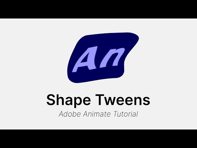 How to use Shape Tweens (and why you shouldn't) - Adobe Animate CC Tutorial