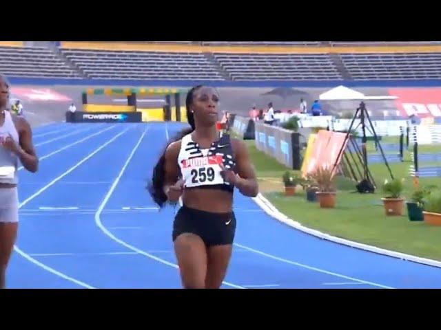 Shelly ann fraser pryce wins 200m 22.39s | Jamaica National trials 2023