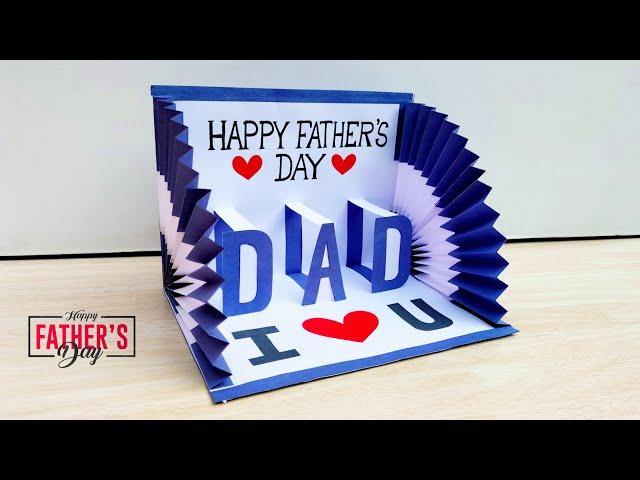 Father's Day pop up card making ideas // Father's day special greeting card // DIY Father's day card