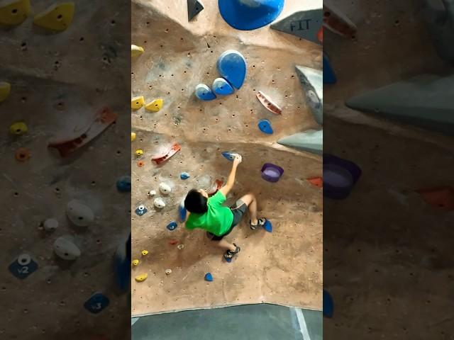 Hardest V3 ever! #bouldering #climbing #rockclimbing #sportclimbing #climber #indoorclimbing #shorts