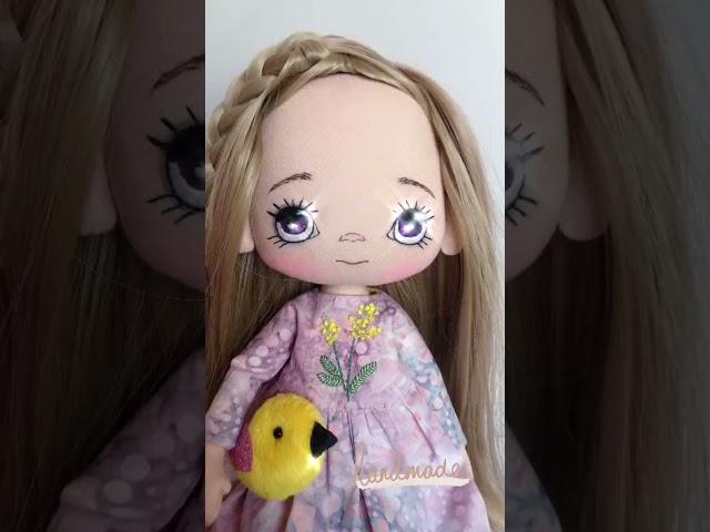 Кукла с вышитым лицом #shorts