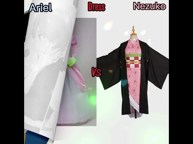 Ariel ‍️Vs Nezuko  | #shorts #edit