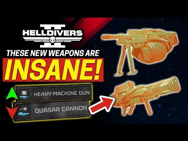 Helldivers 2 - Stress TESTING the Quasar Cannon and Heavy Machine Gun!