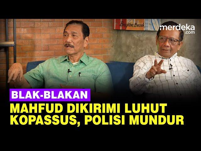 Curhat Mahfud Detik-Detik 12 Polisi Mundur, Luhut Langsung Kirim Kopassus