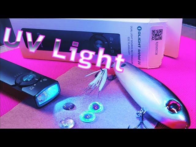 Olight UV Flashlight Review and Testing, UV light sets epoxy fast and easy. #uvepoxy #luremaking