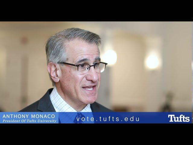 Tufts President Anthony Monaco Talks Student Voting