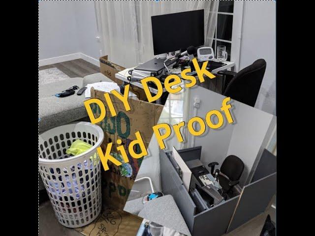 The Box Office: I built a bulletproof kid desk to work from home