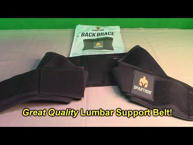 Great Quality Lumbar Support Belt Sparthos Relief for Back Pain Mesh Design with Lumbar Pad REVIEW