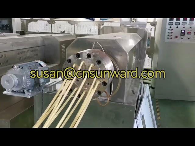 fried snack food machine extruder video