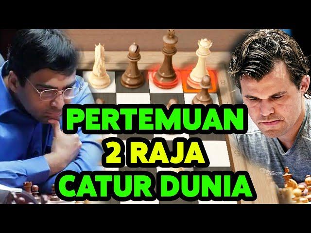 SKAKMAT INDAH MAGNUS CARLSEN VS VISWANATHAN ANAND | Pengorbanan Mentri Terbaik Juara Catur Dunia