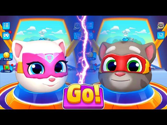 Talking Tom Hero Dash - Randomly Unlock All Characters Tom vs Angela - New Update 2025