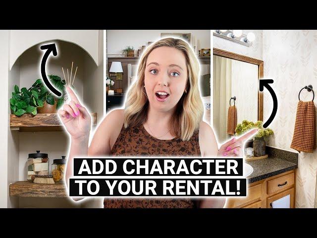 10 Ways to Add Character to Any Apartment! (EASY & AFFORDABLE Renter-friendly ideas!)