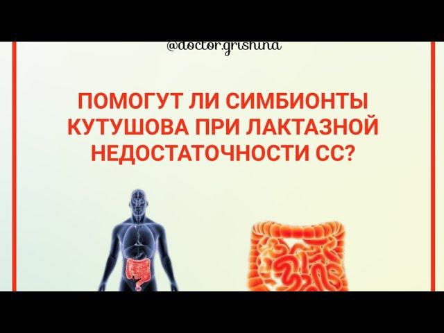 Помогут ли симбионты Кутушова при лактазной недостаточности