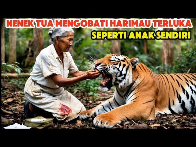 KISAH HARIMAU TERLUKA YANG DI BANTU MAK LEMBAYUNG SEORANG NENEK TUA