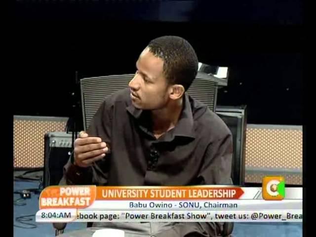 Power Interview with Babu Owino-SONU,Chairman Part 1