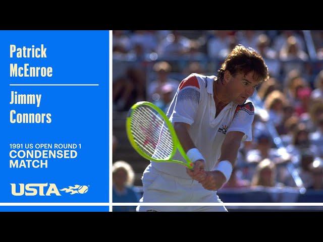 Patrick McEnroe vs. Jimmy Connors Condensed Match | US Open 1991 Round 1