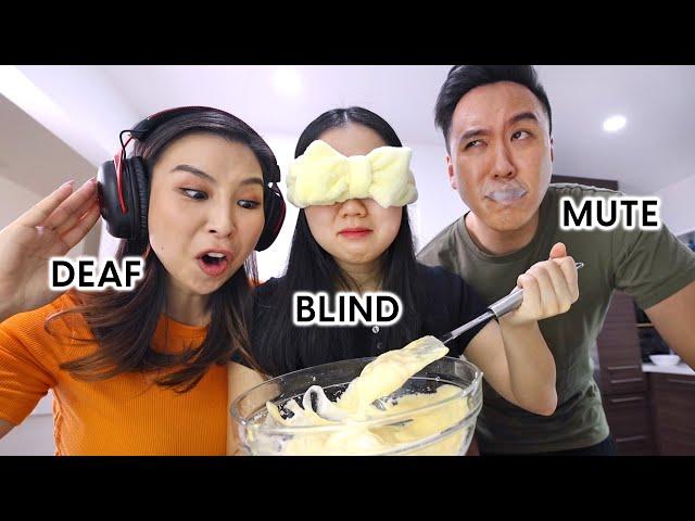 Blind, Deaf & Mute TikTok Cooking Challenge *chaotic*