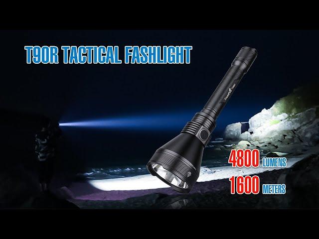 Powerful Tactical Flashlight 丨Trustfire T90R 4800LM 1800m Range for Outdoor Adventures