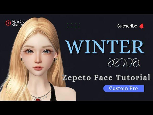 Zepeto Face Tutorial Winter Aespa Custom Pro | Oplas Zepeto Winter Aespa Custom Pro Tutorial