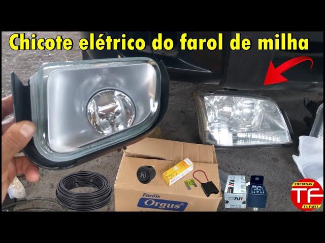 Como ligar farol de milha , fazer todo o chicote elétrico do farol auxiliar