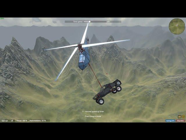 I built a helicopter in Dream Car Builder