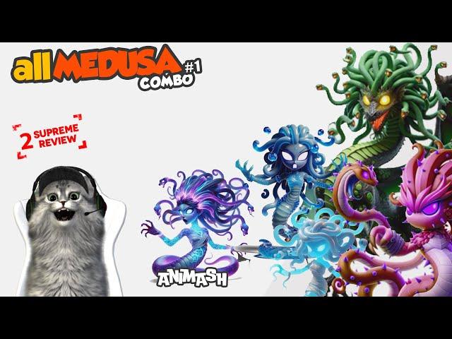 MEDUSA animash gameplay supreme merge animal, update pack new set animal