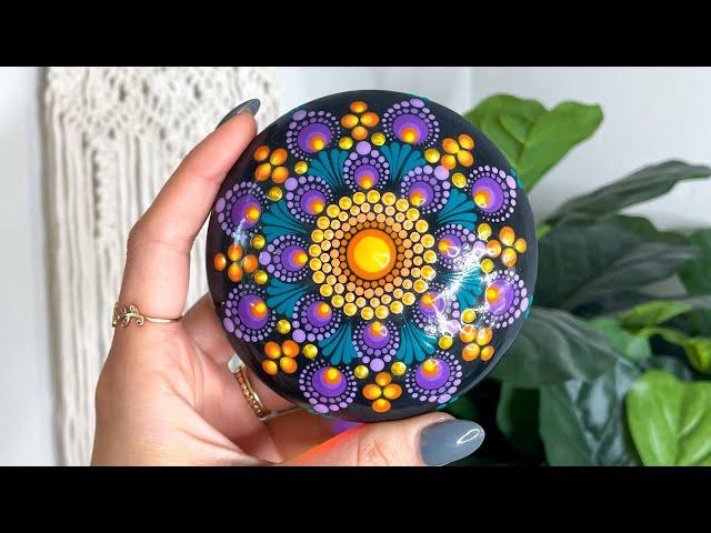 Simple Dot Mandala TUTORIAL | Beginners | Easy | Dot Art | Thoughtful Dots