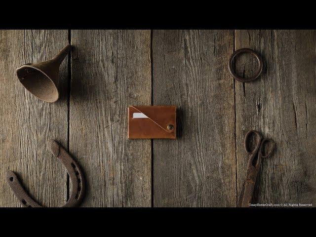 Minimalistic leather wallet/card holder | Classic Brown