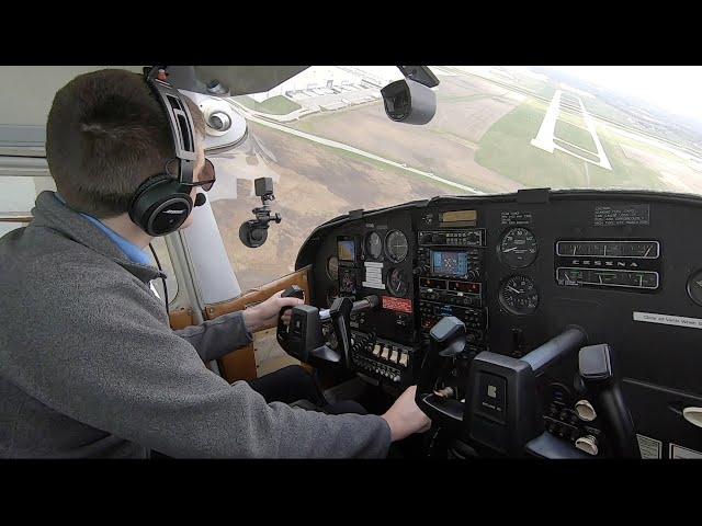 Pattern work in a Cessna 182G at Lewis University Airport!