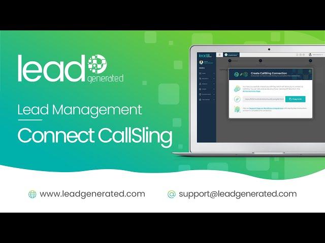 Connect CallSling Account in Lead Generated