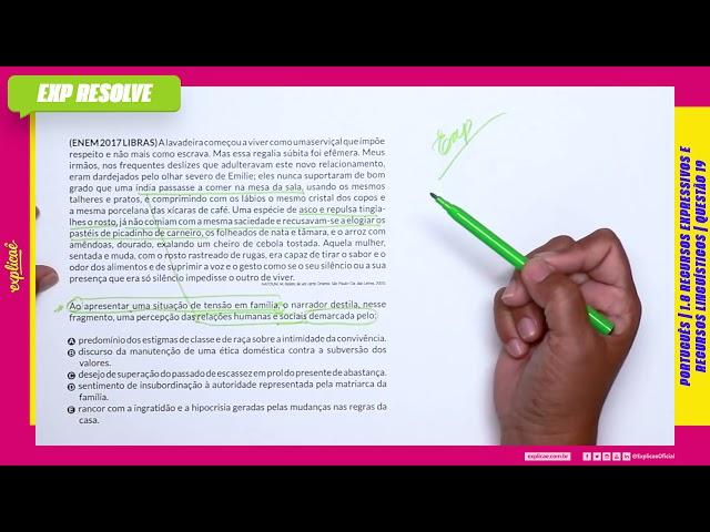 A LAVADEIRA COMEÇOU A VIVER COMO UMA (...) | RECURSOS EXPRESSIVOS E RECURSOS LINGUÍSTICOS