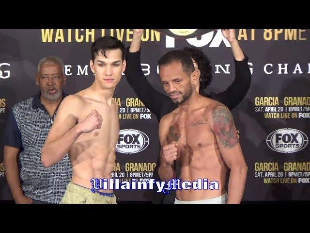 BRANDON FIGUEROA VS YONFREZ PAREJO WEIGH IN & FACE OFF - VILLAINFY MEDIA