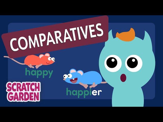 Comparatives | Monsters Learn English | Scratch Garden