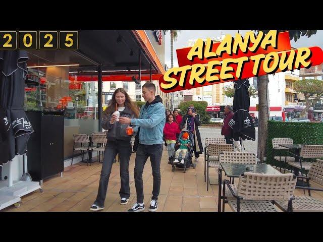 ALANYA STREET TOUR 2025 ! ALANYA ANTALYA TURKEY HOLİDAY TURKEY TRAVEL 4K VIDEO ALANYA CITY