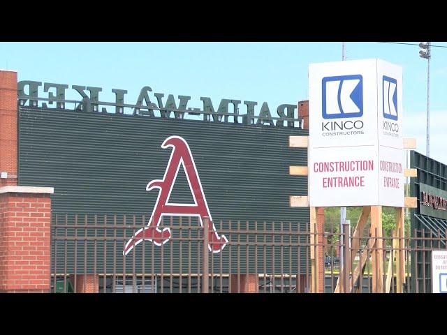 Construction Video at Baum-Walker Stadium of J.B. and Johnelle Hunt Addition