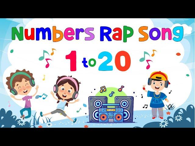 Numbers Rap Song 1-20 | Learn To Count | ESL Kids | 4K