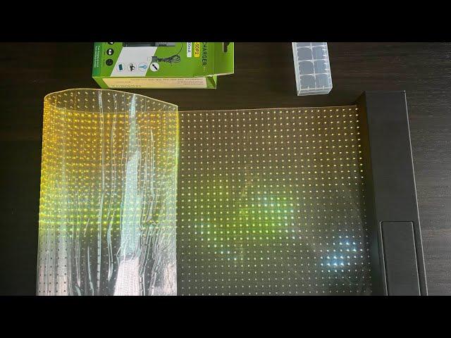 Transparent LED film display