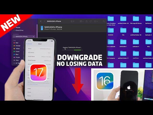 Downgrade iOS 17 to iOS 16 Without Losing Data