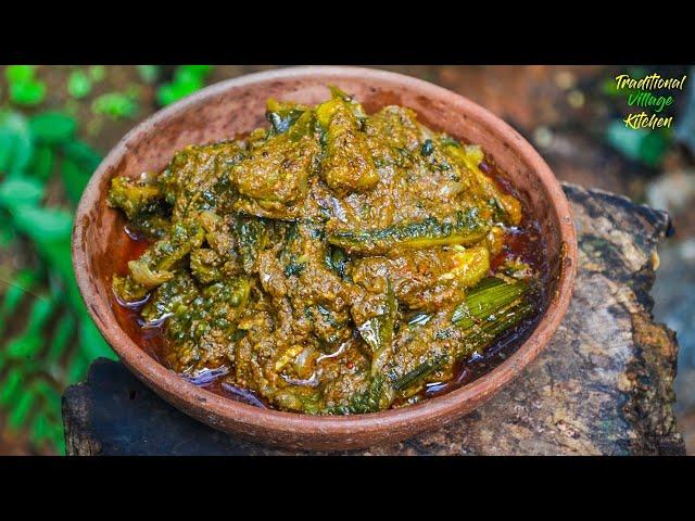 මස් වගේ රසට කරවිල කරිය | Bitter Gourd Masala Curry